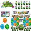My Singing Monsters Birthday Party Decorations Set Colorful Balloons Paper Banners And Cake Toppers