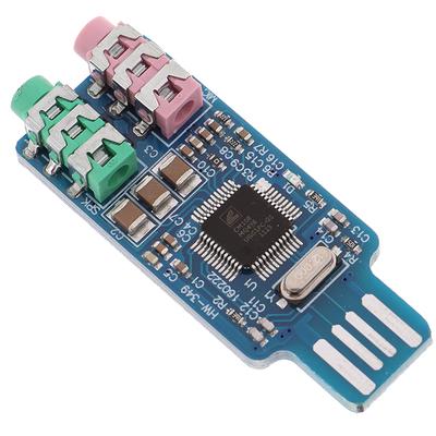 Cm108 USB-накопитель Бесплатная USB-звуковая карта Ноутбук Компьютер Внешняя звуковая карта Модуль