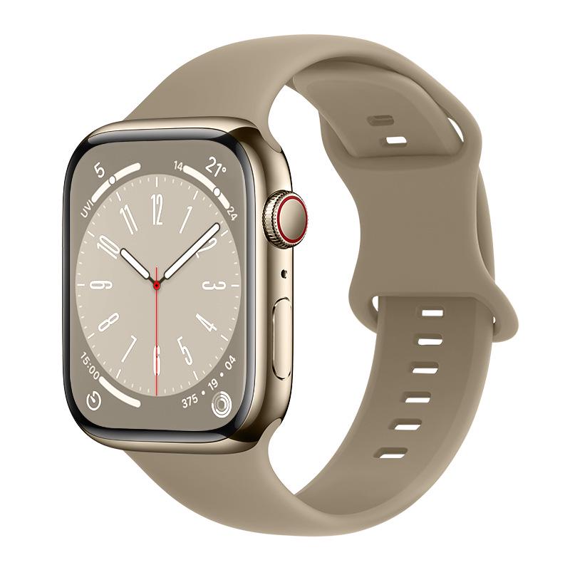 Силиконовый спортивный ремешок для Apple Watch с застежкой «восьмерка» для iWatch 11 Ultra/S10, дизайн «Цветок единства»