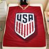 USA football Printed Flannel Blanket, soft throw for bedroom sofa, washable,soccer fan merchandise, great gift.