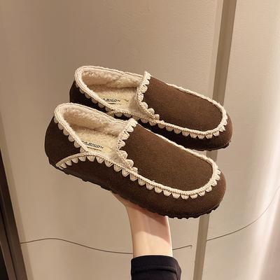 Уютные балетки из овечьей шерсти с квадратным носком, женские теплые туфли Мэри Джейн с мехом Тедди, элегантные пушистые плюшевые мокасины для женщин