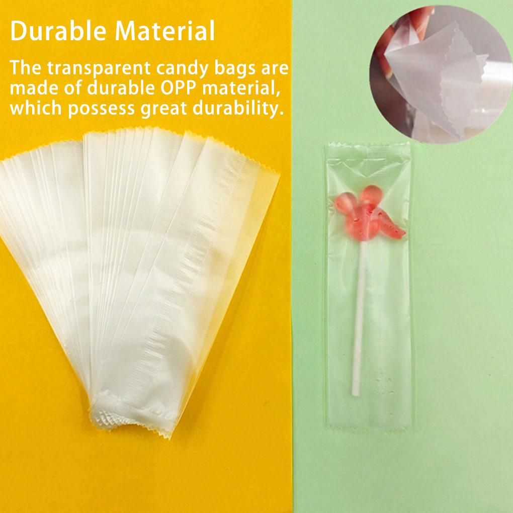 100 шт. прозрачные пакеты для конфет с плоским открытым верхом OPP целлофановая упаковка для леденцов на день рождения подарочные наборы для самостоятельной уборки