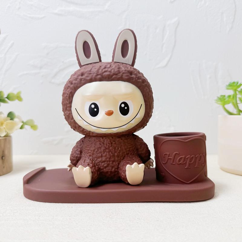 Cartoon Labubu 3D Vinyl Piggy Bank, Pen Holder & Phone Stand