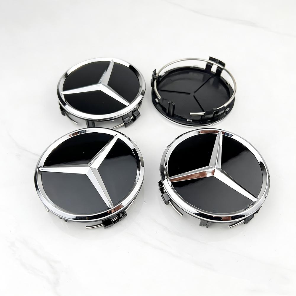 4pcs 75mm Car Wheel Center Logo Hub Cap For Mercedes Benz W211 W205 W213 W203 C218 A207 CLA CLS E CLS E Class Accessorie CN1