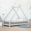 Lit tipi enfant TAHUKA 90 x 200 gris clair