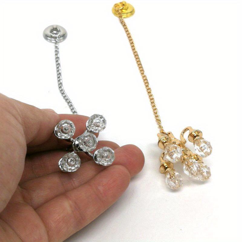 1:12 Gold/silver Five-head Chandelier Miniature Food Play Scene Crystal Light Model Doll House Accessories