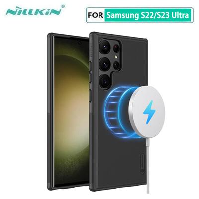 Чехол Nillkin Frosted Shield Pro для Samsung Galaxy S22 S23 Ultra, магнитная жесткая задняя крышка из ПК для Samsung S23 Plus + чехол