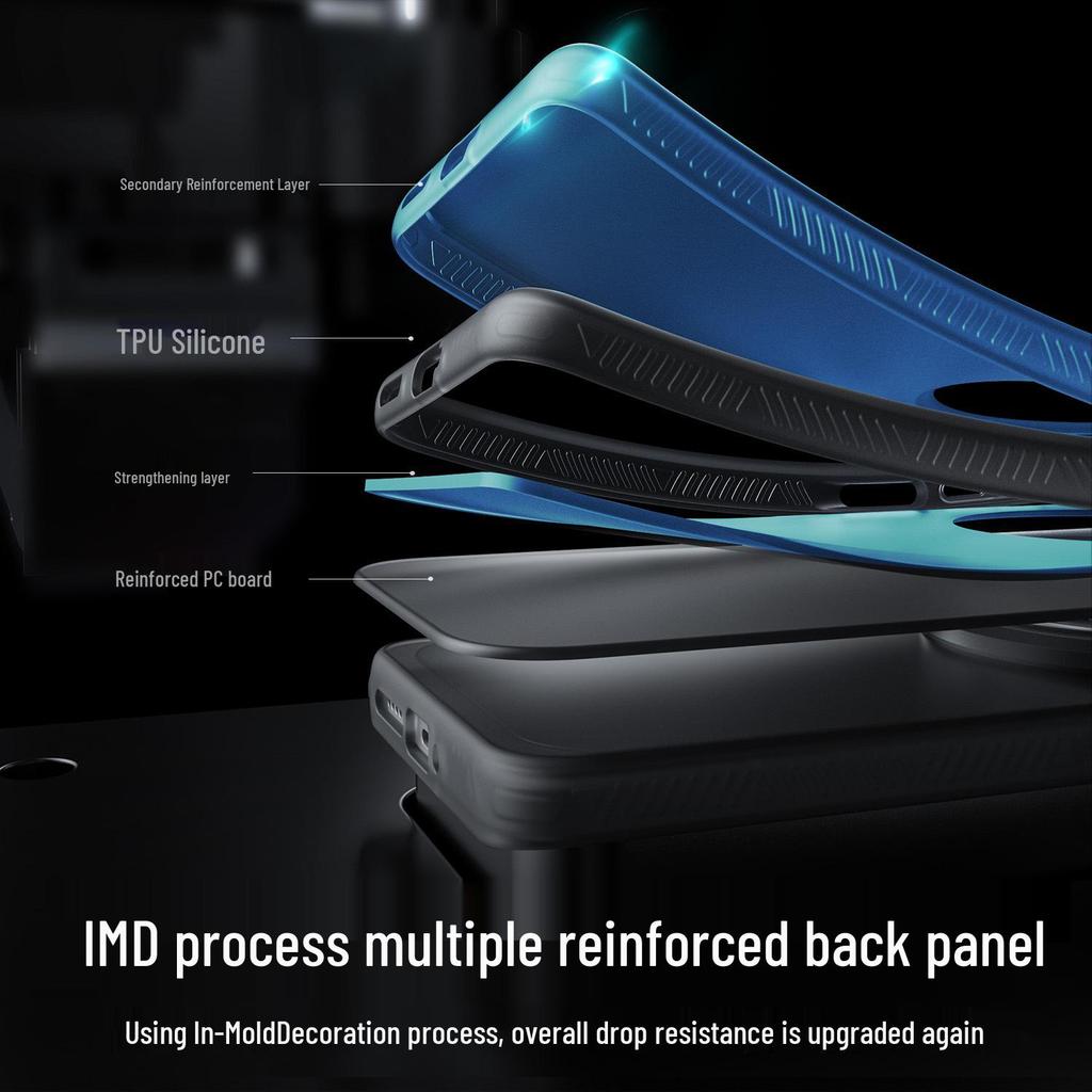 Honor 500Pro Frosted Magnetic Lens Protective Case - Full Coverage, Anti-Fall Design