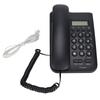 Semi Hands Free Dial Corded Phone Caller ID Wall Mounted Free Battery Wired TelephoneBlack