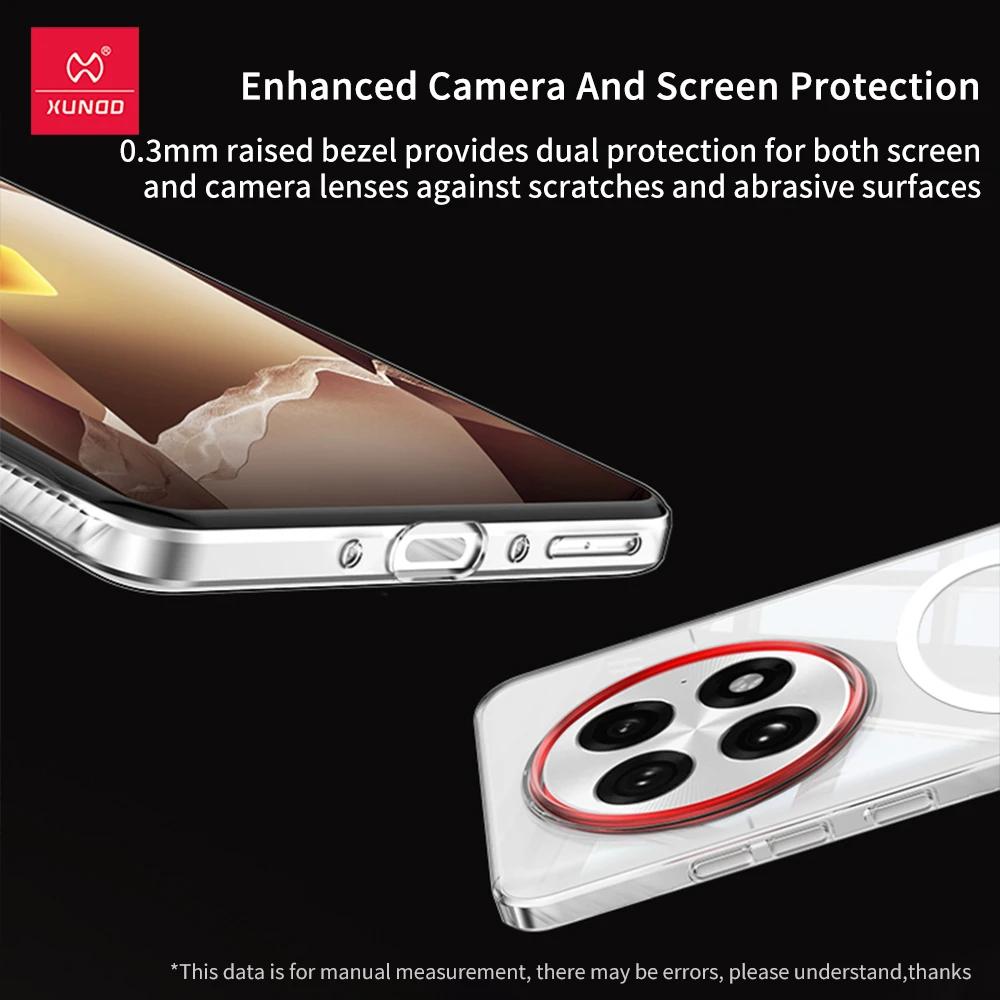 Для Oppo Find X9 Oppo Find X9 Pro Чехол XUNDD Прозрачный Чехол Ультратонкий Не желтеющий ПК Чехол для телефона С магнитным кольцом