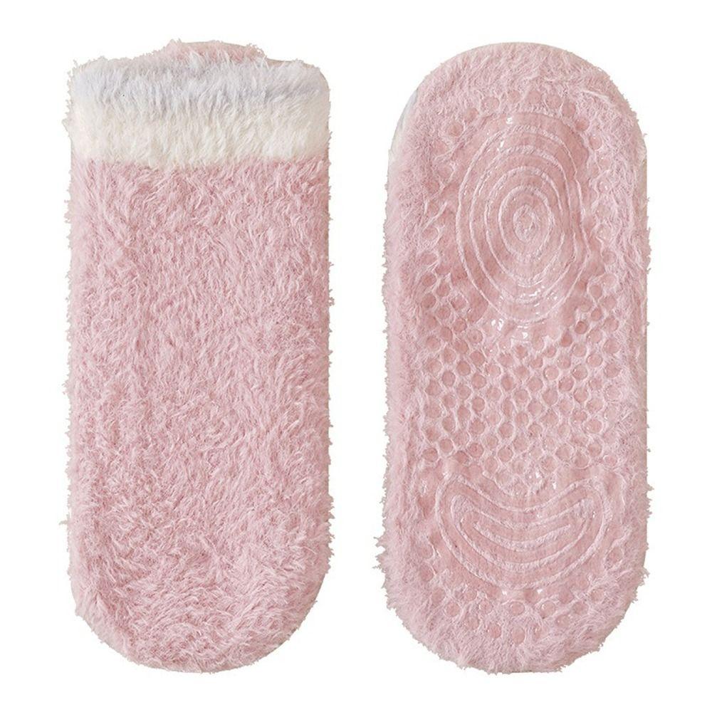 Нескользящие короткие носки Утепленные теплые носки для сна Модные напольные носки Осень Зима