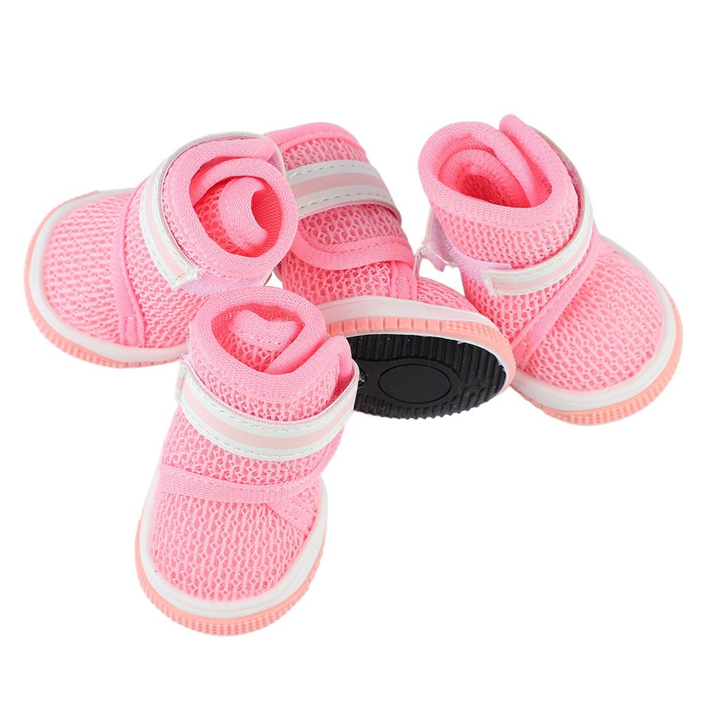 Mesh Dog Shoes Breathable Lightweight Wearproof Slip Resistant Cute Fashion Puppy Boots for Summer