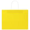 Yellow Paper Shopping Bags with Handles 50 pcs 32 x 17 x 25 cm