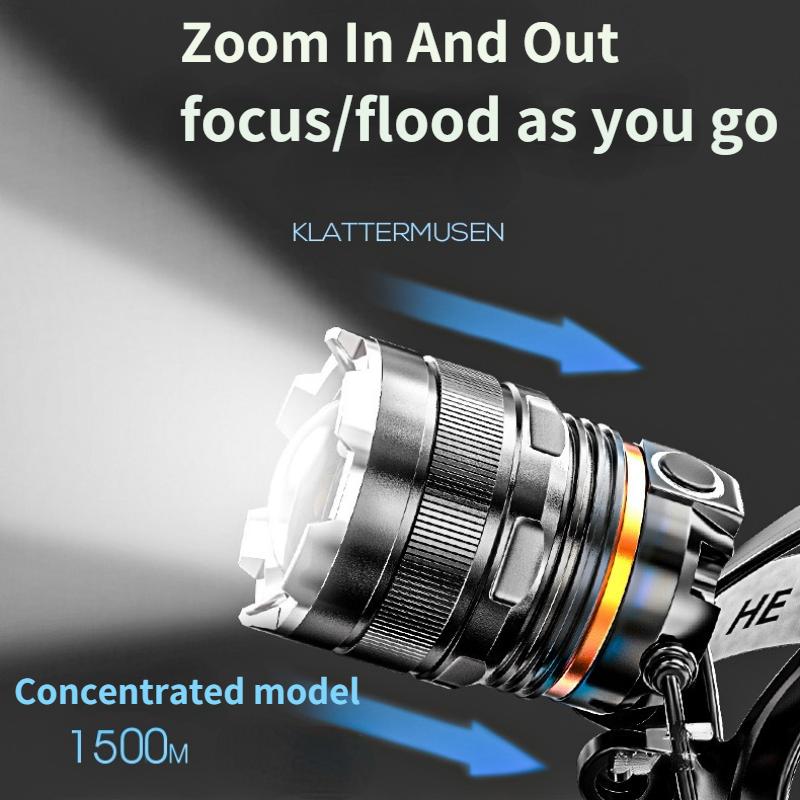 Новейший светодиодный мощный светочувствительный налобный фонарь XHP50 Налобный фонарь для наружного освещения Налобный фонарь со сверхвысоким сроком службы Наружное освещение Лампа для ночной рыбалки Лампа для рыбалки