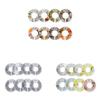 8 Pieces Wardrobe Clothes Dividers Portable Closet Hanging Size Buckles Hanger Separation Circle Bedroom Shopping Mall