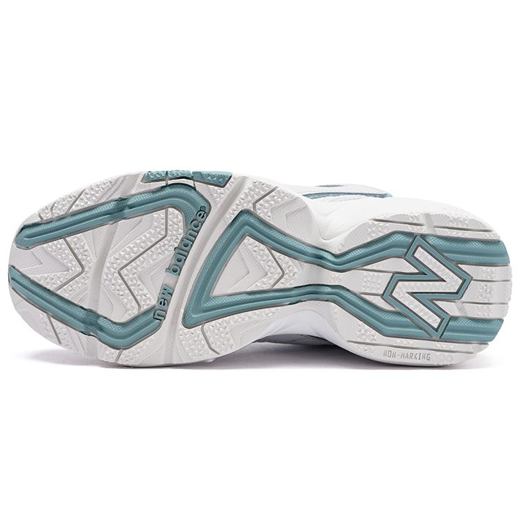 New Balance NB 452 Удобные Универсальные Кроссовки Низкие из Сетки и Синтетической Кожи на Шнуровке Женские кроссовки Белый Синий WX452WO