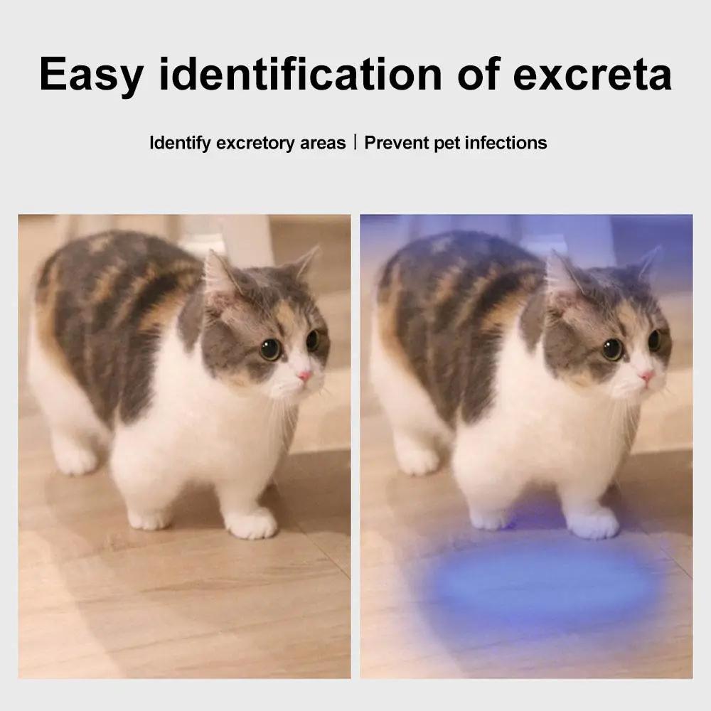 365 нм УФ-фонарик USB-аккумулятор C8 фиолетовый черный зеркальный ультрафиолетовый фонарик Домашние животные Моча кошачий опоясывающий лишай Деньги Руда Обнаружение скорпионов