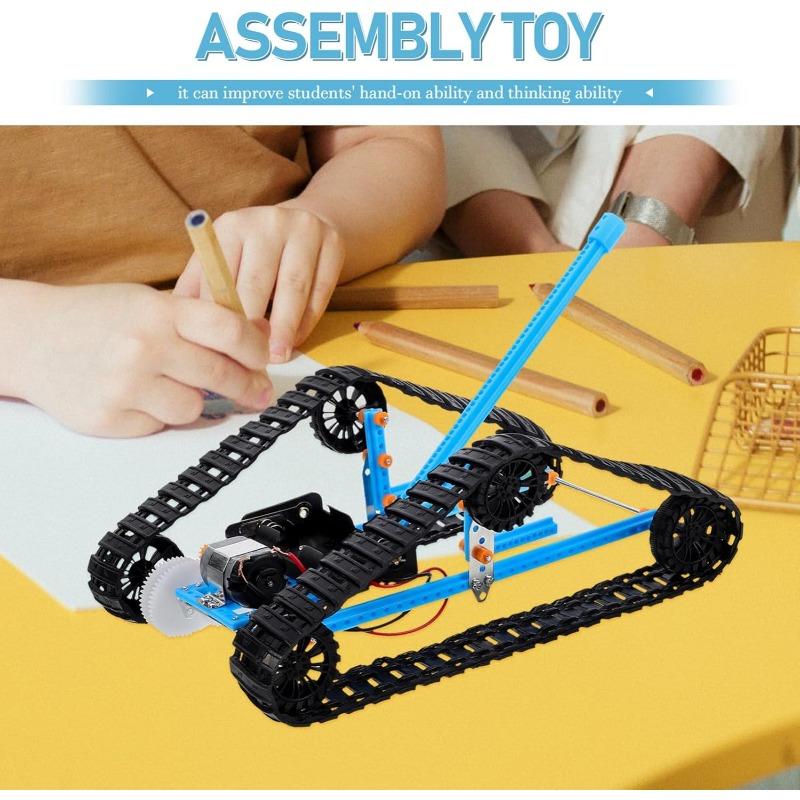 Набор для самостоятельной сборки модели гусеничной машины для научных проектов, образовательное учебное пособие, модель танка для экспериментов в классе и учебных экспозиций для коллекционирования