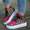 Women Sneakers Leopard Platform Ankle Designer Sneakers Casual Running Sport Shoes Autumn Walking Comfortable Shoes for Women