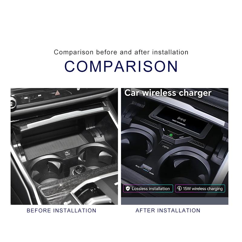 Для BMW G20 G21 G22 G28 3 4 Серии Автомобильное беспроводное зарядное устройство быстрая зарядка для телефона зарядная панель панель держатель для телефона 2020-2025