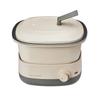 Recolte Pot Duo Carre Electric Pot Tabletop Pot For Living Alone Cream White 5-in-1 (Boiling, Cooking, Baking, Steaming, Deep-frying) 1.3L RPD-4(W)