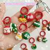 Kawaii Christmas Keychain Cartoon Santa Claus Elk Tree Snowman Pendant Key Ring Backpack Decoration Couple Friends Gifts