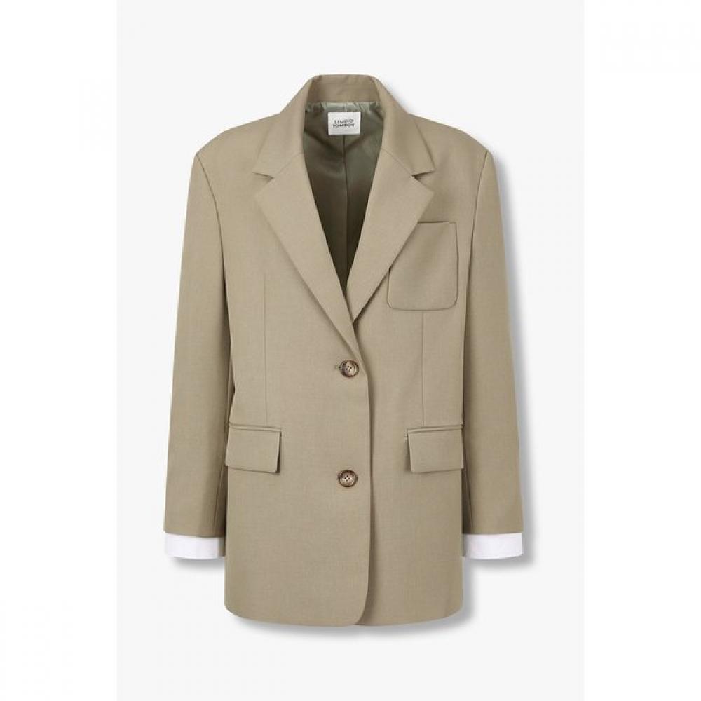 Studio Tomboy Sleeve Layered Patch Jacket 9106312102ar