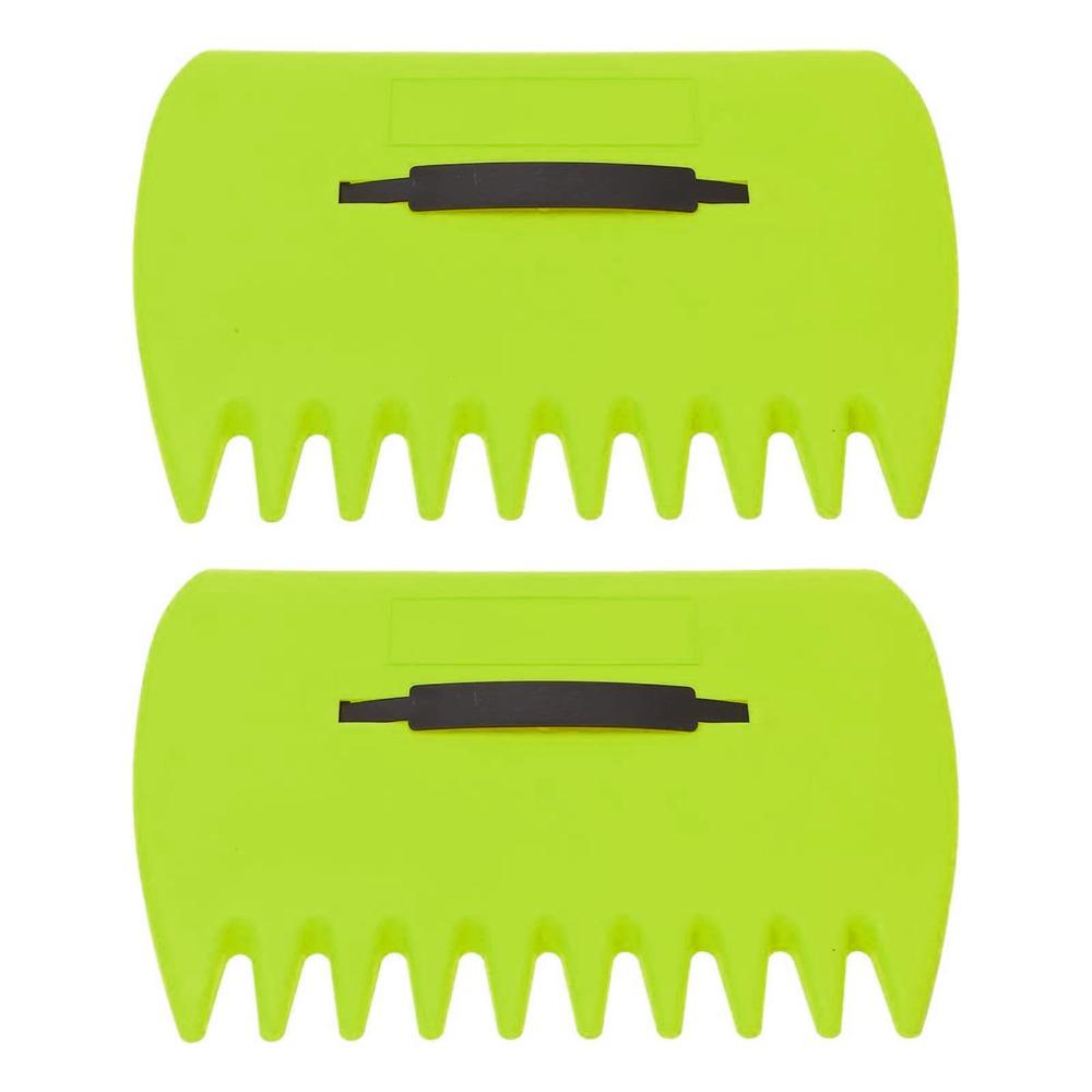2PCS Handheld Design Leaf Grabber Set Plastic Material Hand Rake Claws Lawn Cleanup