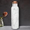 Copper Water Bottle 1 Litre Alkaline and Anti Oxidant 100% Leak Proof, Office,Modern Tamba Bottle   (White Natural Marble)