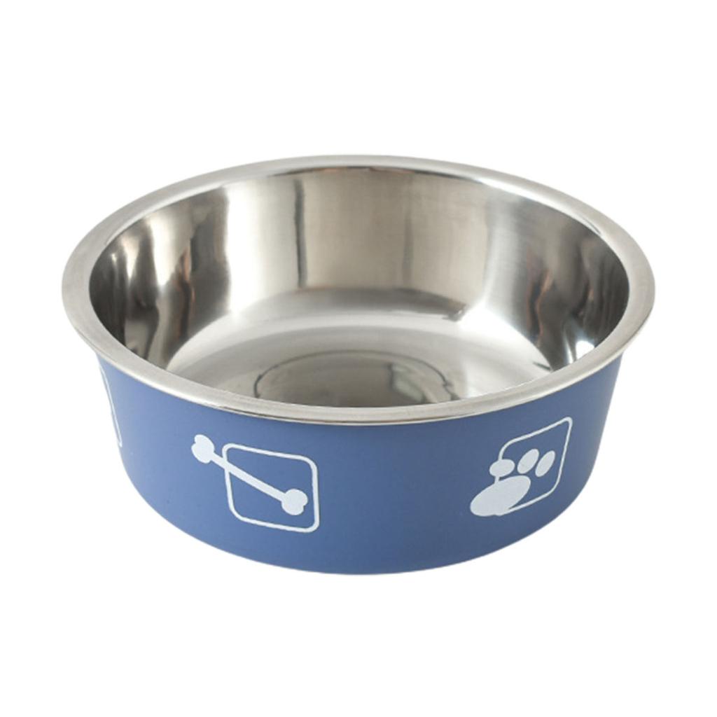 Pet Feeder Bowl Durable Non-slip Stainless Steel Thickened Dog Cat Food Bowl