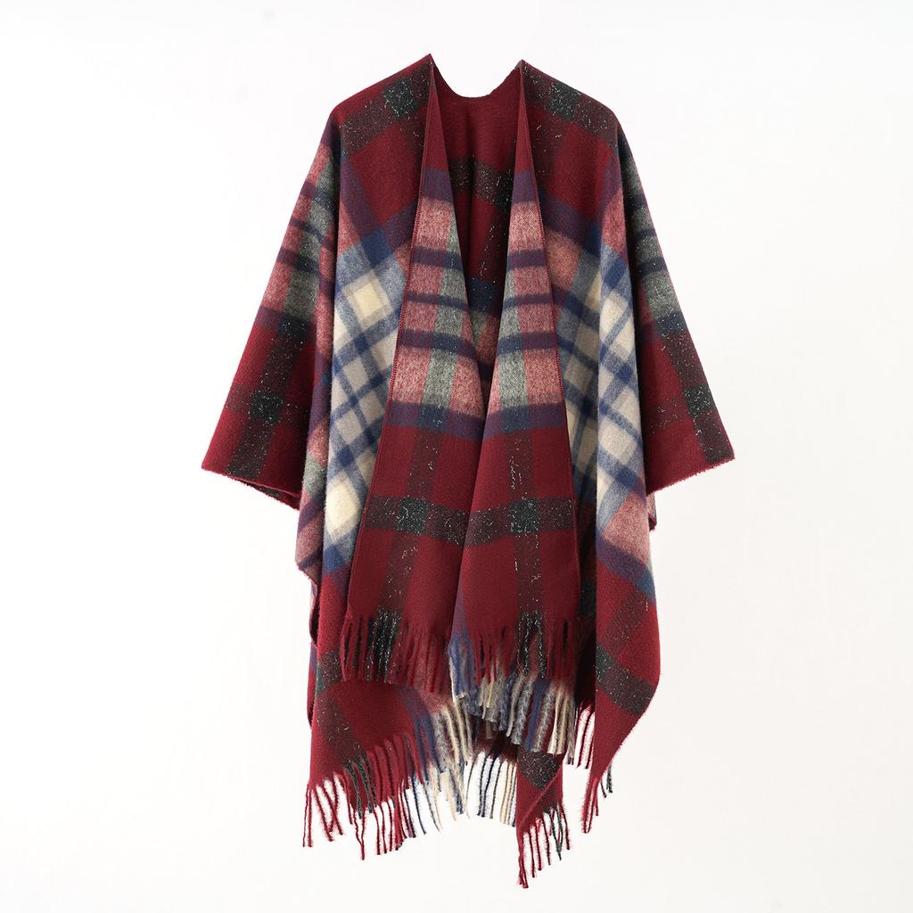 Autumn And Winter Warm Scarves, Shawls, Classic Plaid Straps, Cardigans, And Warm Blankets For External Use