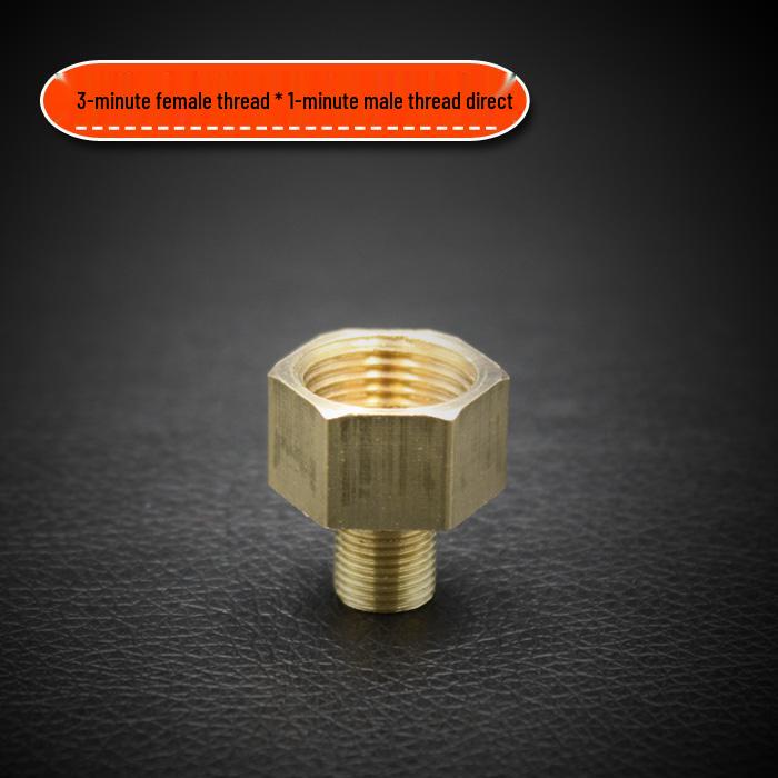 Copper Reducing Threaded Coupling Adapter for Male/Female: 1/2", 3/8", 1/4", 1/8" Connector