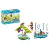 PLAYMOBIL 71745 Aire de jeux pour chiens, enfant et éducatrice, My Life, 61 pièces, Dès 4 ans