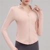 New Fully Zippered Gym Yoga Suit Top For Slimming And Slimming, Quick Drying Running And Cycling Sports Jacket For Women