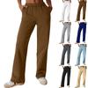 Женские модные повседневные брюки с высокой талией, рабочая одежда, спортивные спортивные штаны с карманами