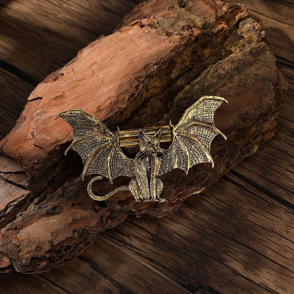 French hair clip, Gothic witch hair clip accessories, bat demon cat hair clip, suitable for women's hair accessories, hair clip