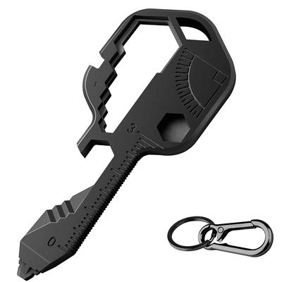 Карманный инструмент в форме ключа, многофункциональный инструмент 24 в 1, уличный брелок для дрели, отвертки, напильника, открывалки для бутылок, гаечного ключа, линейки, зачистки и т. д.