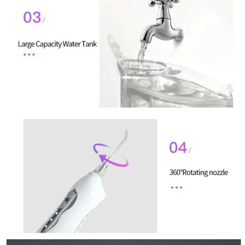 Electric Pulse Tooth Cleaner Portable Household Tooth Cleaner Tooth Cleaning Artifact Tooth Stains Dental Calculus and Tartar Smart Tooth Cleaner