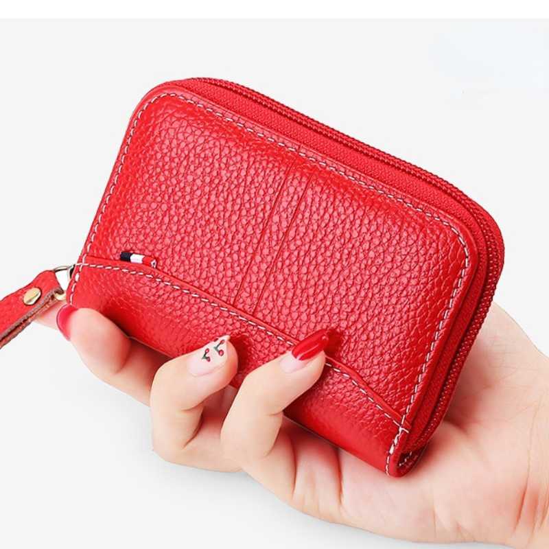 2021 модный мужской кошелек из натуральной кожи, визитница, женский чехол для кредитных карт, унисекс, повседневный мини-кошелек на молнии, портмоне для монет