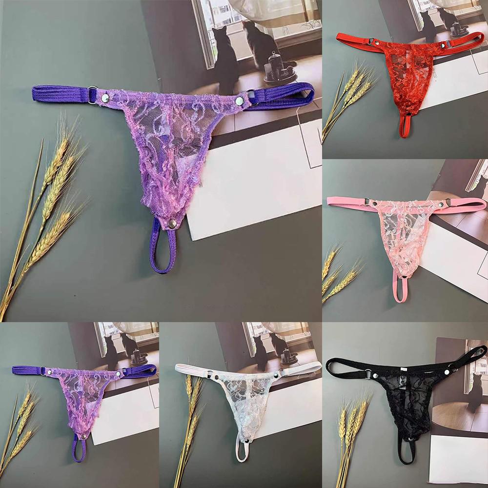 Кружевное нижнее белье, мужские стринги, стринги, выпуклая сумка, трусики, бикини