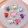 Heart Shaped Folding Crystal Handbag Hook Bag Hanger Portable Foldable Table Hook Organizer Table Side Hooks Bag Accessories