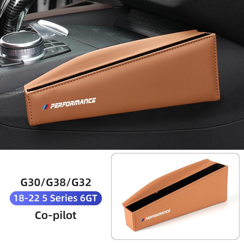 2025 Hot For BMW 5 Series 6GT G30 G38 G32 Car Central Storage Box Glasses Phone Holder Auto Seat Side Organizer Case Interior Ac