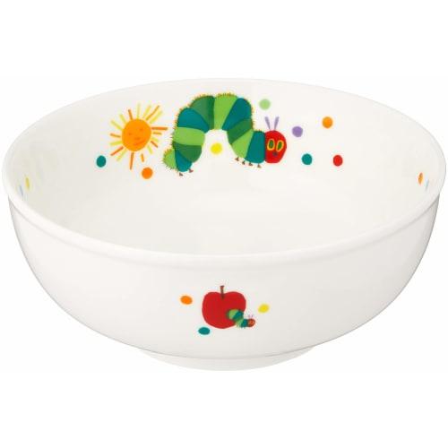 Ippinsha Children's Tableware Gift Set, Made In Japan, Microwave and Dishwasher Safe, White, Very Hungry Caterpillar Design, 807740
