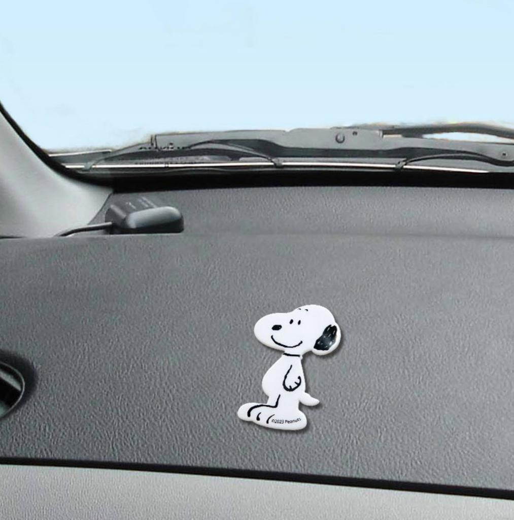 SNOOPY Приборная панель автомобиля, Противоскользящий коврик, Место, Адсорбция, Силикон, Персонажи, Милый, Снупи, Стоящий, Подставка для смартфона,