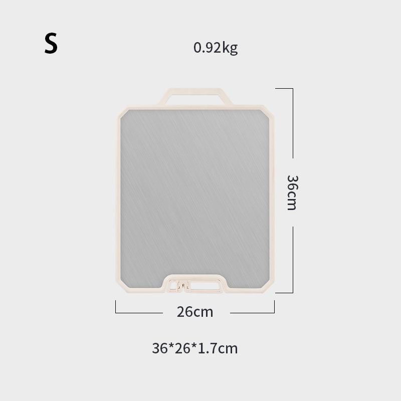 Разделочная доска для овощей, бытовая, нержавеющая сталь, двухсторонняя, кухонная, липкая доска, скандинавская, белая, подставка для ножей