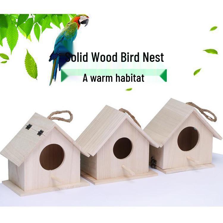 Wooden Xuanfeng Pigeon Breeding Box, Solid Wood Bird Cage, Finch Tree Nest, Outdoor Birdhouse