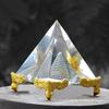 Crystal Glass Pyramid Vastu Feng Shui for Positive Energy, Vastu Correction, Success, Spirits,
