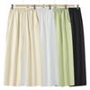 Women's Pants Cotton Linen Solid Color Fashionable Casual Daily Side Pocket Elastic Casual Pants Women's Pants