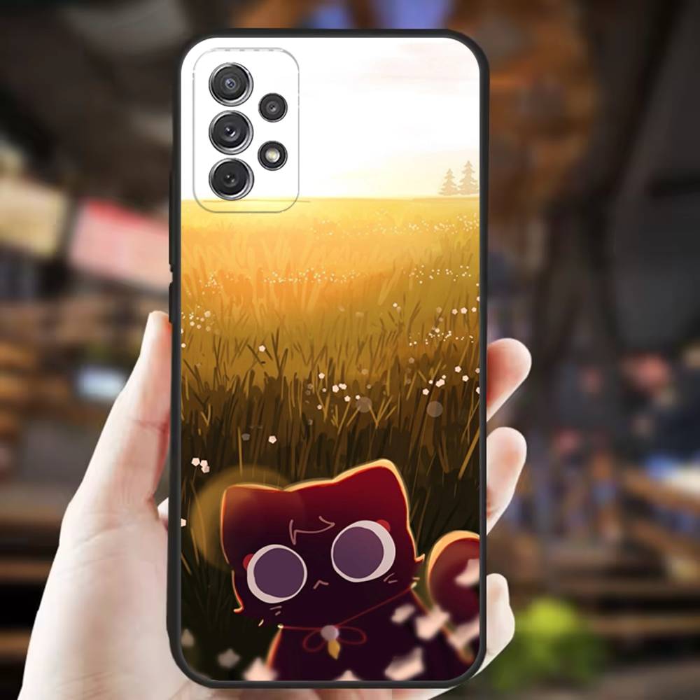 Чехол для телефона Scaramouche Genshin Impact для Samsung S25,S24,S21,S22,S23,S30,Ultra,S20,Plus,Fe,Lite,Note,10,9,5G Черный