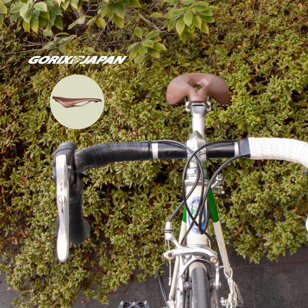 GORIX Седло Велосипед Винтажное Седло Коричневое Кросс Байк Шоссейный Велосипед Садору Мини Вело Седло Замена Стильная Кастомизация (GX-1008)